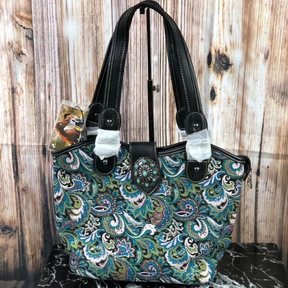 Montana West Concho Collection Handbag - Picture 1 of 6